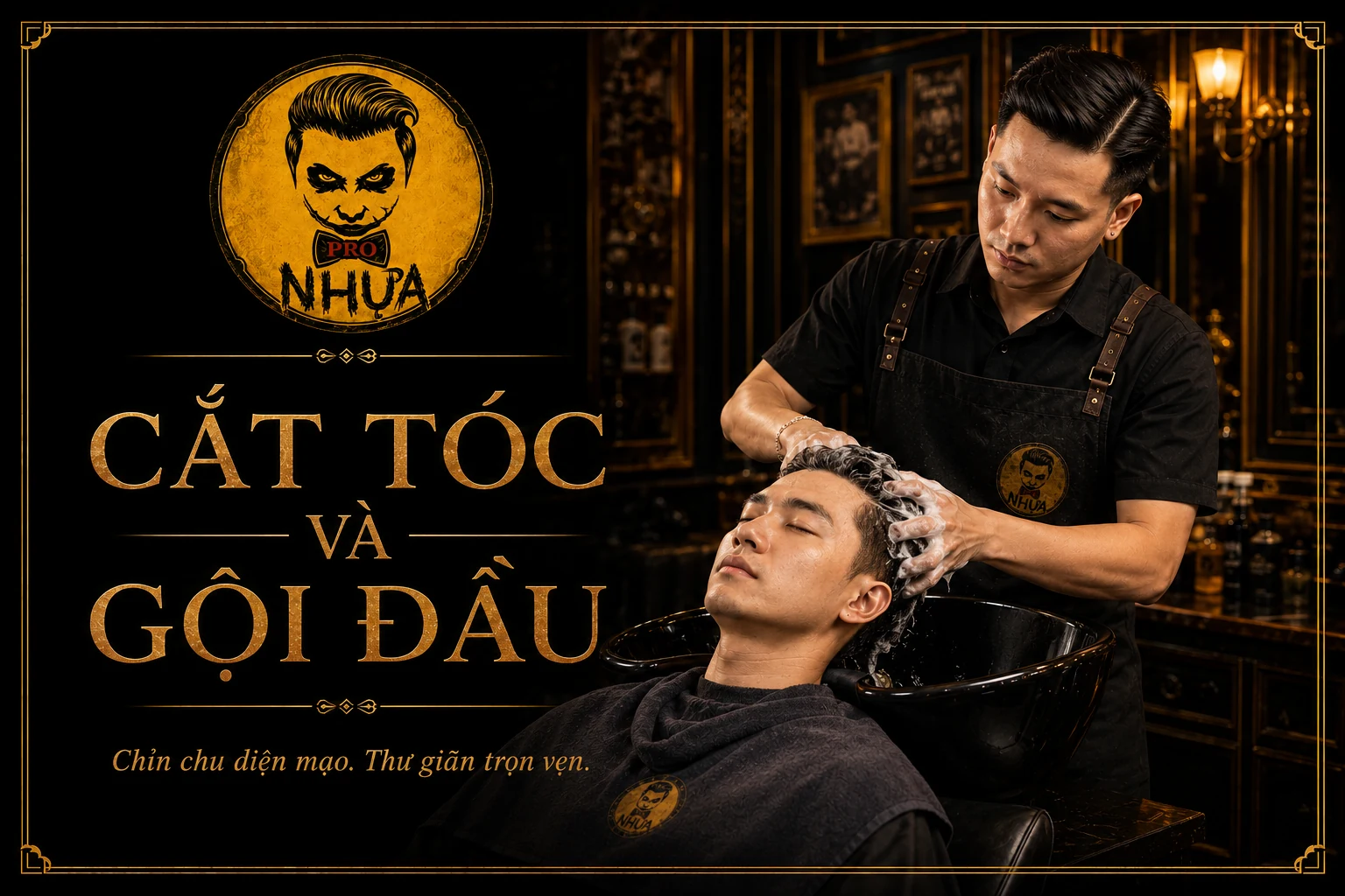 Cắt tóc và gội đầu tại Nhựa Pro