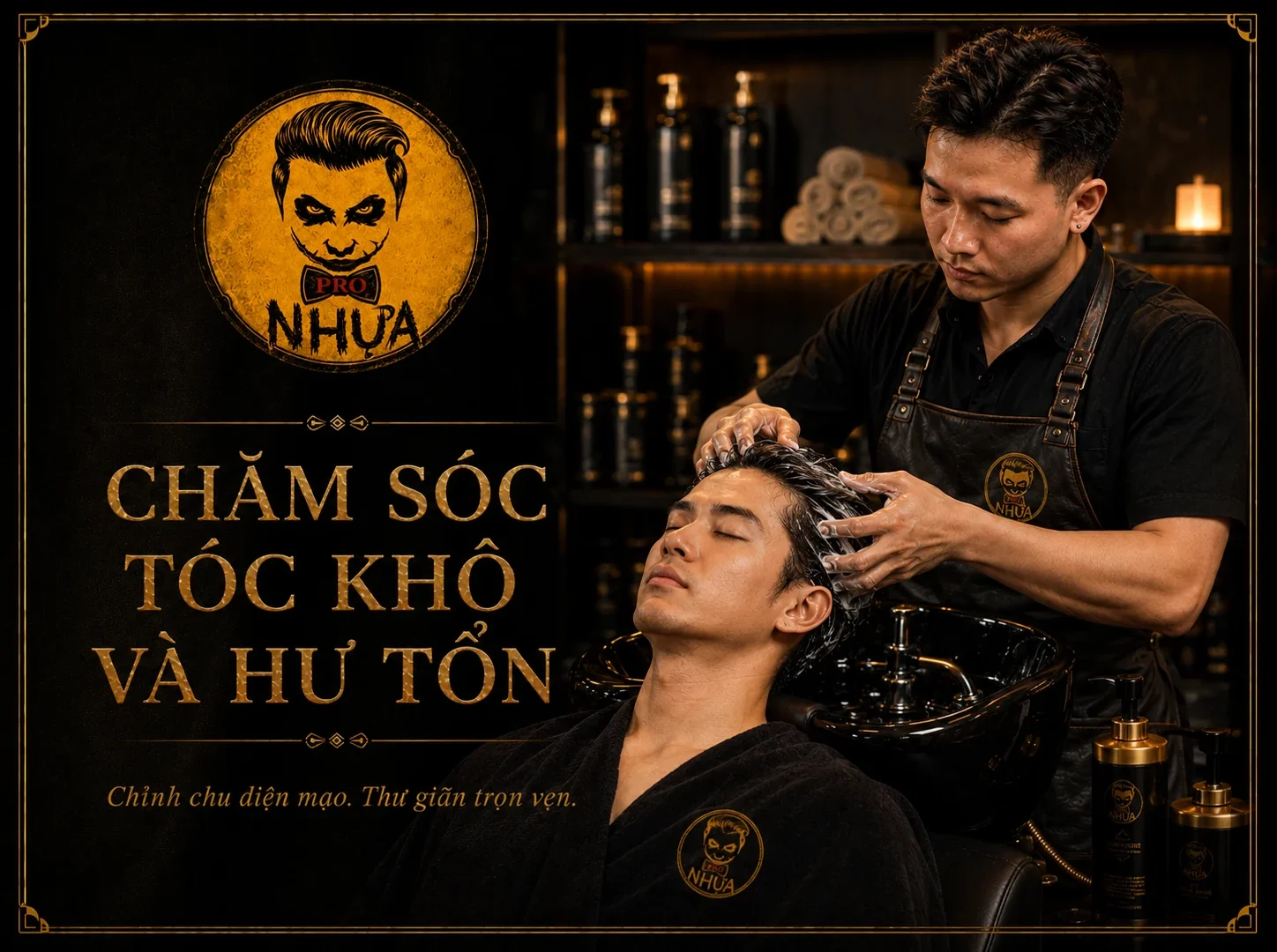 Chăm sóc tóc khô và hư tổn tại Nhựa Pro